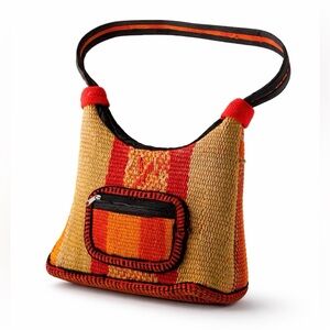 Colorful Woven Shoulder Bag
